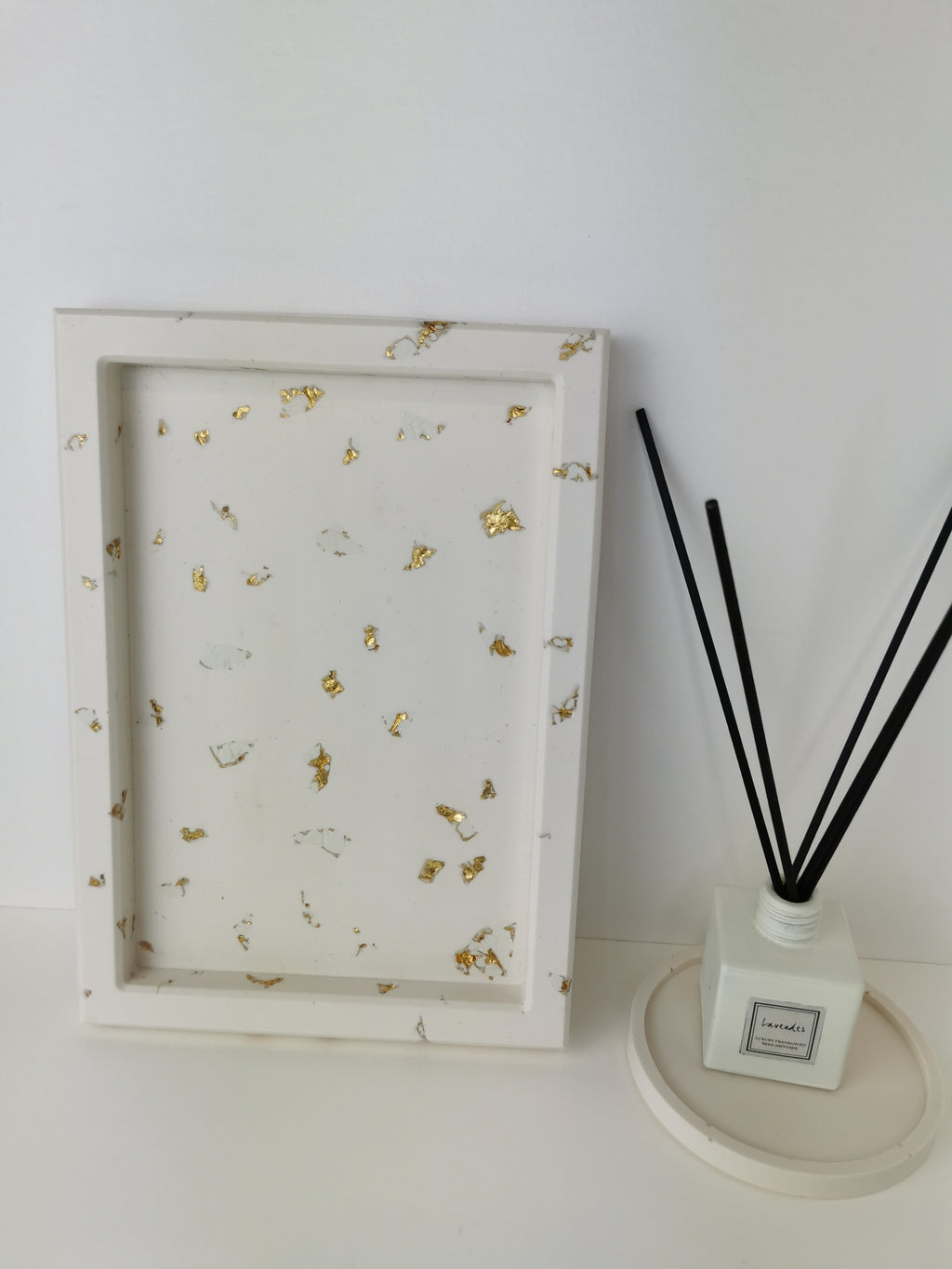Large Vanity Tray — Gold Leaf