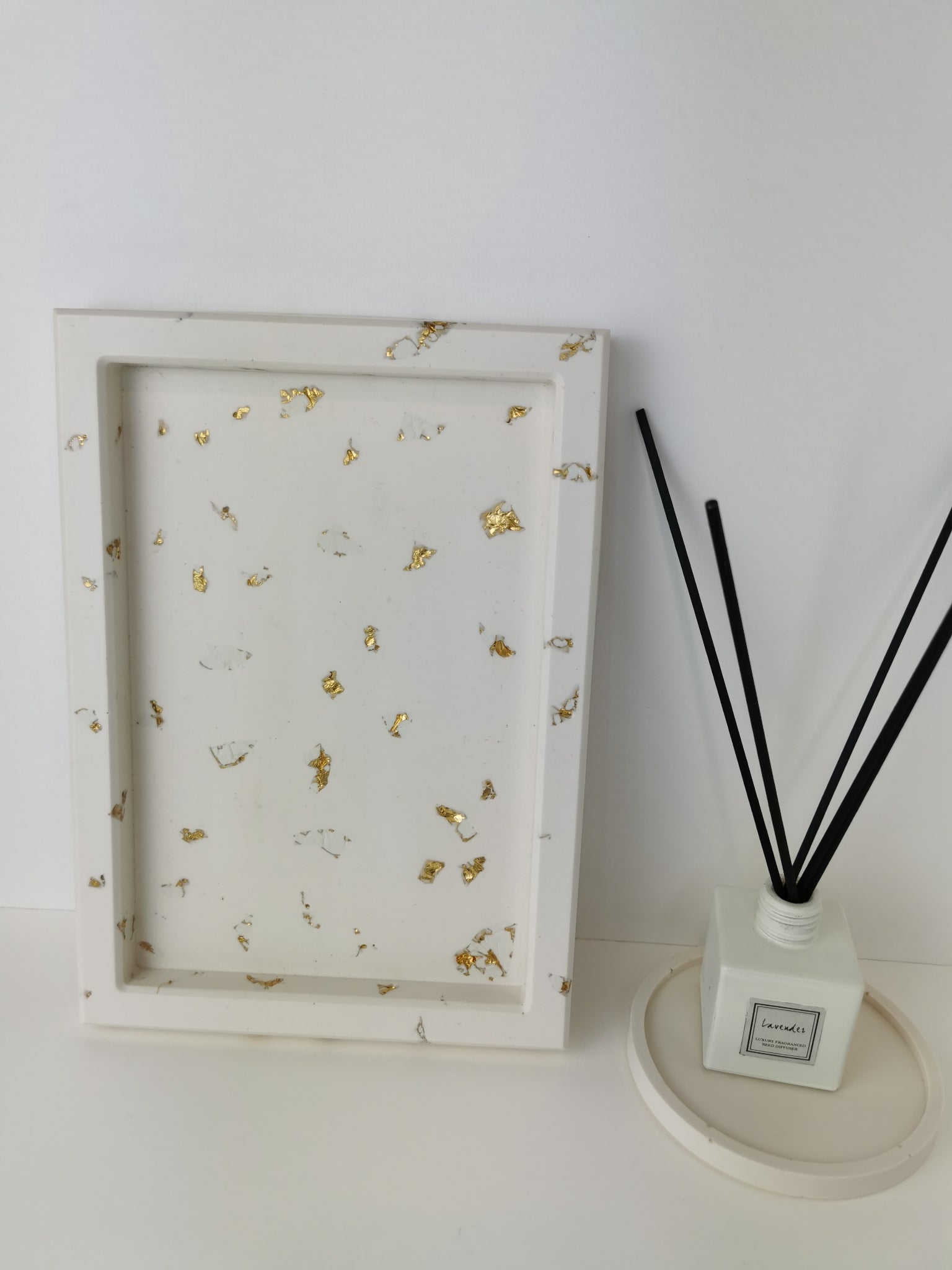 Large Vanity Tray — Gold Leaf