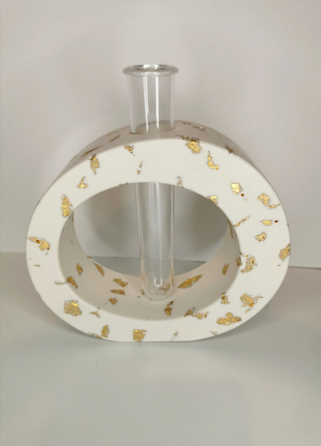 Luxury Gift Set — Vase, Oval Tray & Shell Tray (Gold Leaf)
