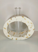 Luxury Gift Set — Vase, Oval Tray & Shell Tray (Gold Leaf)