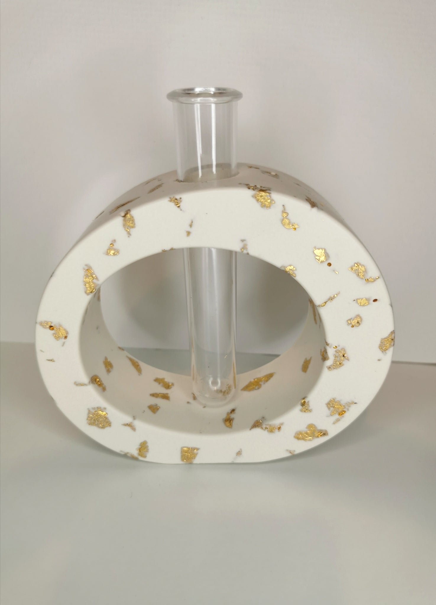 Luxury Gift Set — Vase, Oval Tray & Shell Tray (Gold Leaf)
