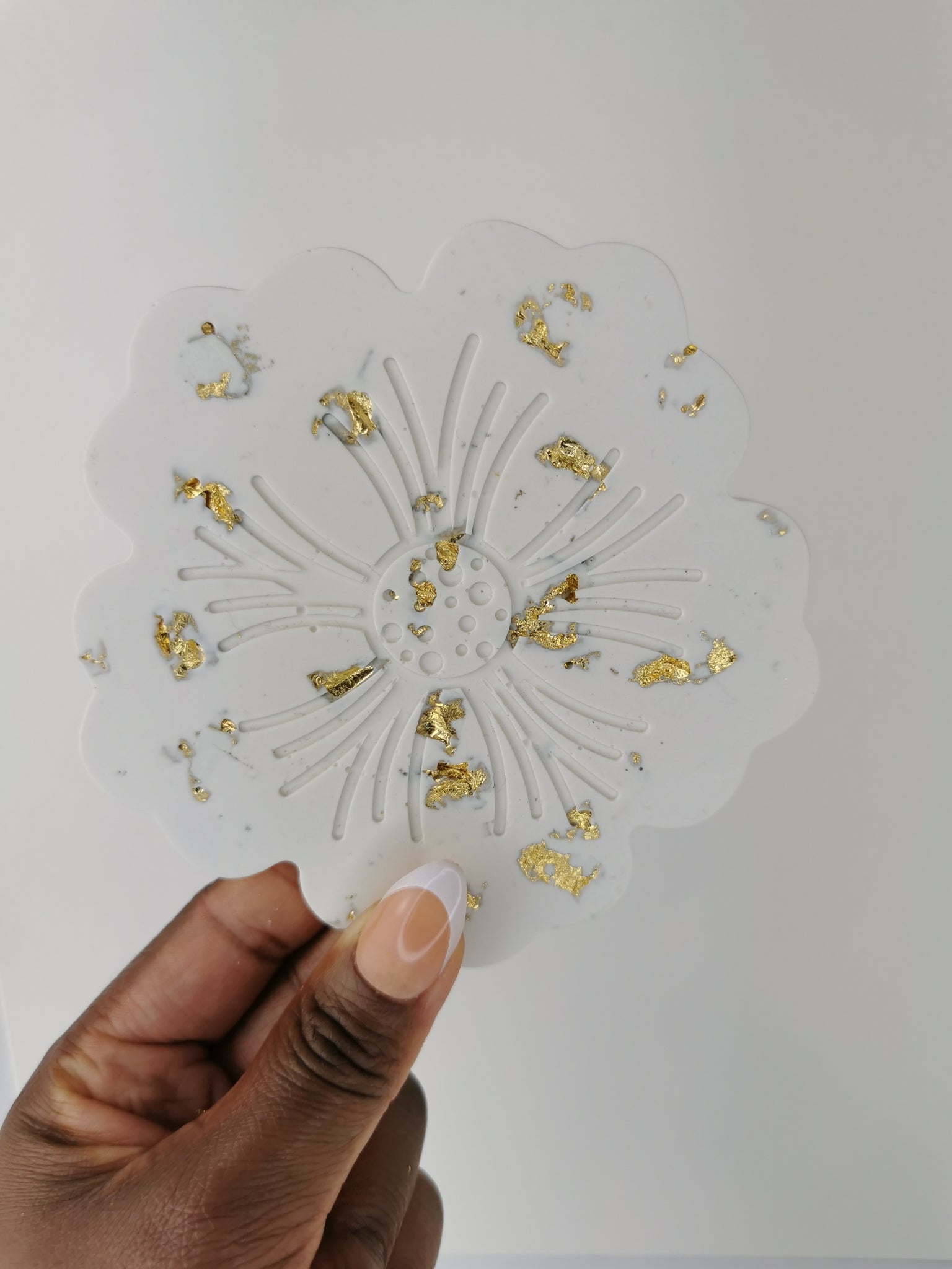 Flower Coasters — Gold Leaf