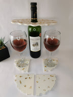 Triangle Coasters — Gold Leaf