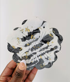 Wine Holder Set — Wine Holder & Flower Coasters ( Marble & Gold )