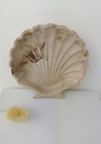 Shell Trinket Tray — Chocolate Marble & Gold Leaf
