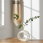 Vase with Propagation Tube — Gold Leaf