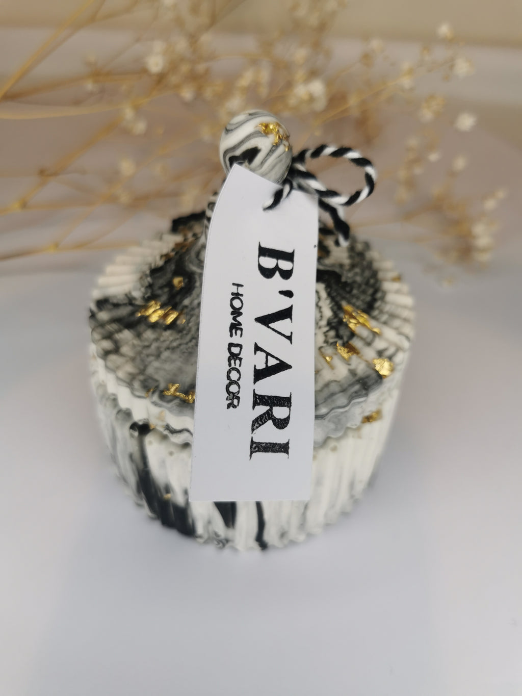 Luxury Gift Set — Large Marble Vanity Tray & Carousel Ribbed Jar