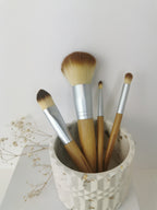 Luxury Gift Set — Large Marble Tray & Geometric Jar (Gold Leaf)