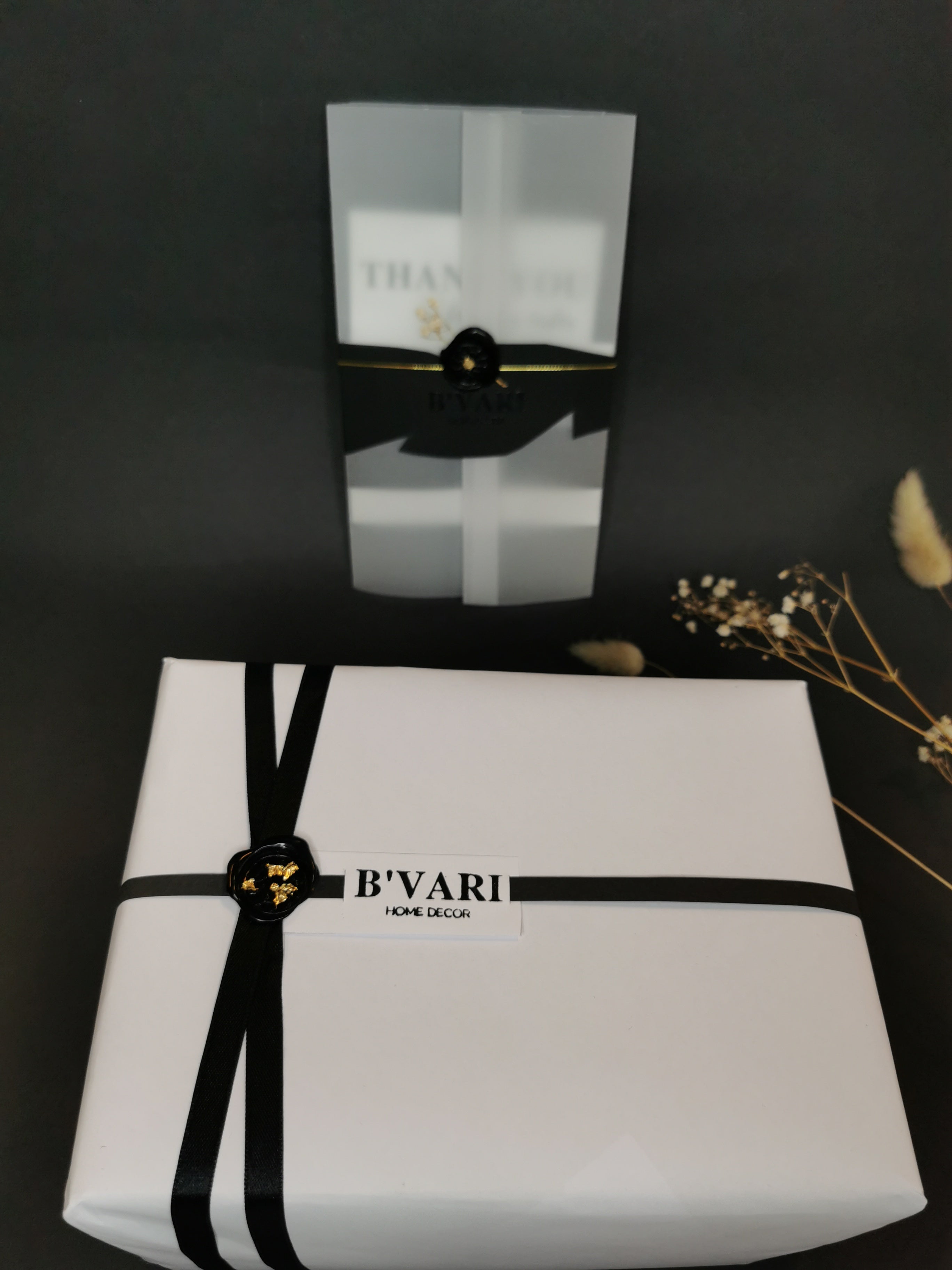 Triangle Coasters — Black Marble & Gold Leaf