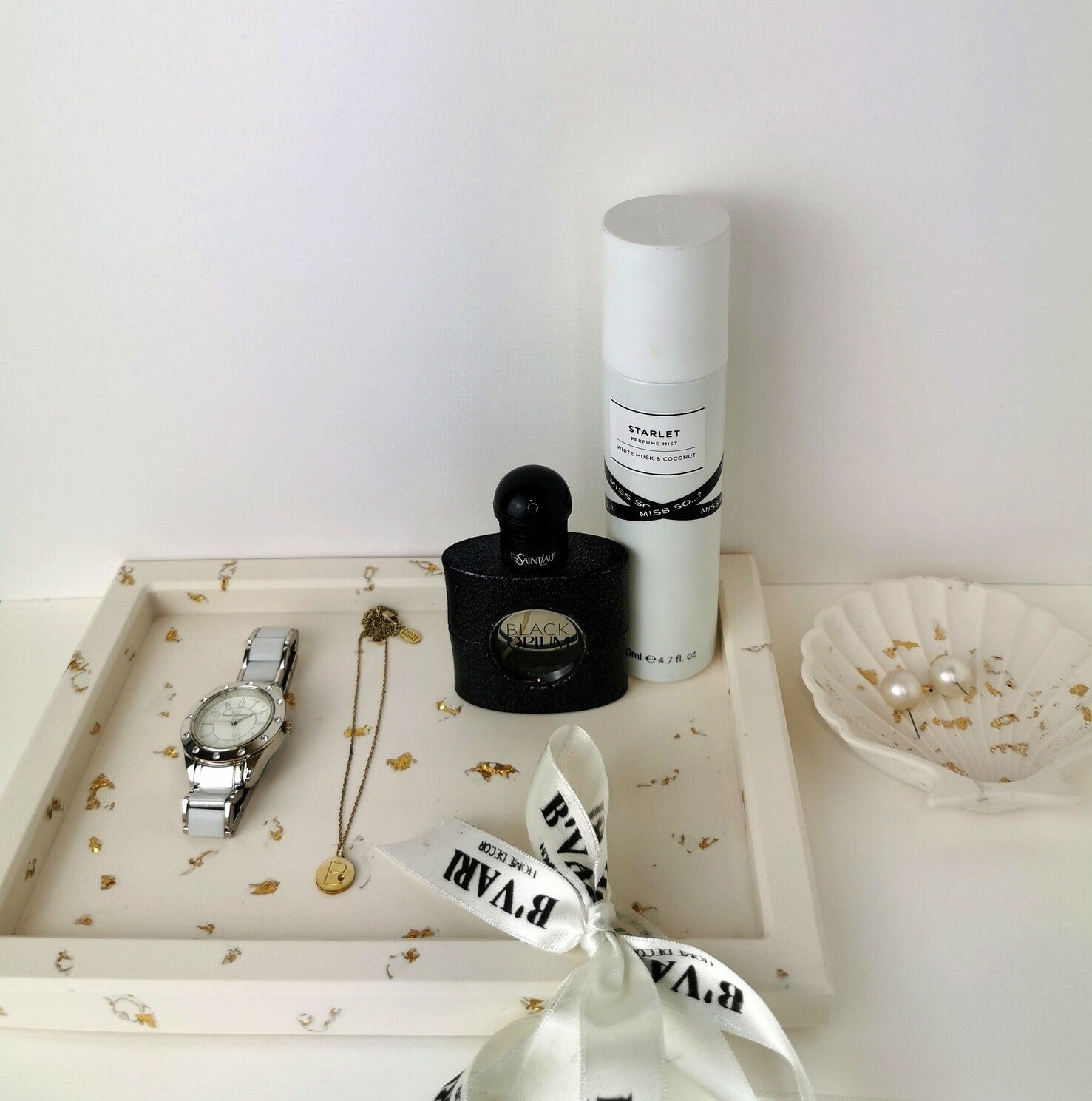 Large Vanity Tray — Gold Leaf